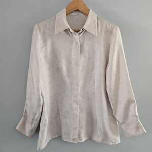 Herno Shackle Print Silk Button-down Shirt Size 46 US L